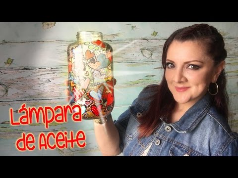 Lamparas aceite con frascos estilo vitral :: chuladas creativas ...