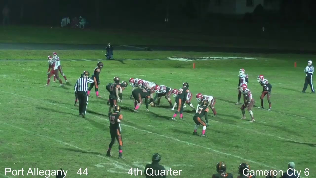 Varsity Football Port Allegany v. Cameron County 10.30.2020 YouTube