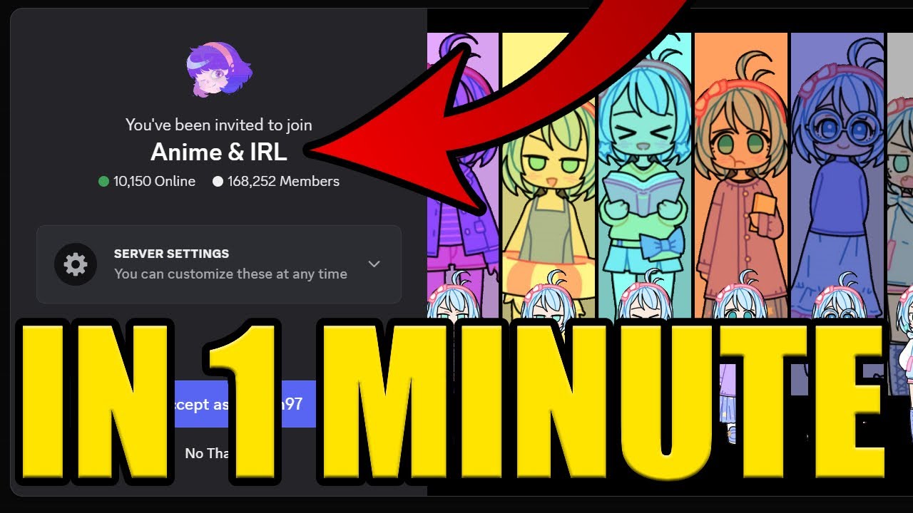 HOW to JOIN ANIME DISCORD SERVER PC & MOBILE - YouTube