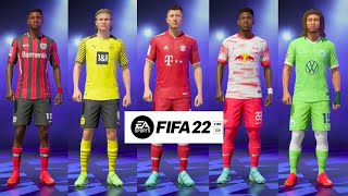 ALL BUNDESLIGA PLAYER FACES + RATINGS  FIFA 22