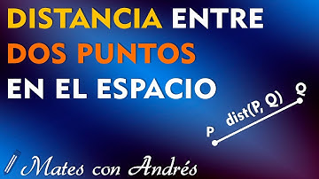 DISTANCIA entre DOS PUNTOS en el espacio | Geometría analítica 2º de bachillerato