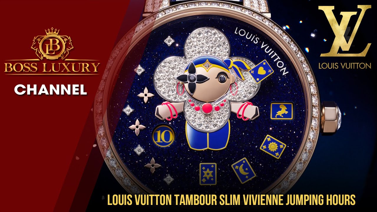 Louis Vuitton Tambour Slim Vivienne Jumping Hours - Sự kết hợp của đồng hồ  với tính nghệ thuật 