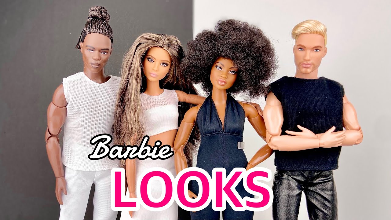 NEW Barbie LOOKS Dolls! Model #1, #2, #4 & #5 Made to Move Dolls! 2021 