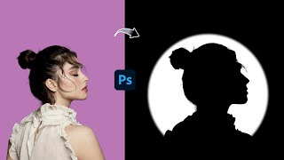 How to make circular white moon effect easily using photoshop 2024