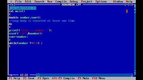 C program for Adding all number when till user enters 0 and display sum .[do.... while loop ]
