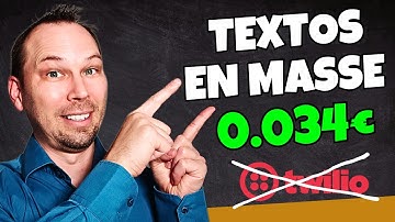 Révolution marketing : SMS de masse pas cher (oublie Twilio)