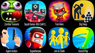 Zombie Tsunami, Squid Game 456 Craft Survival, Tom Hero, Superheroes, Join Clash, Sword Play ... screenshot 4