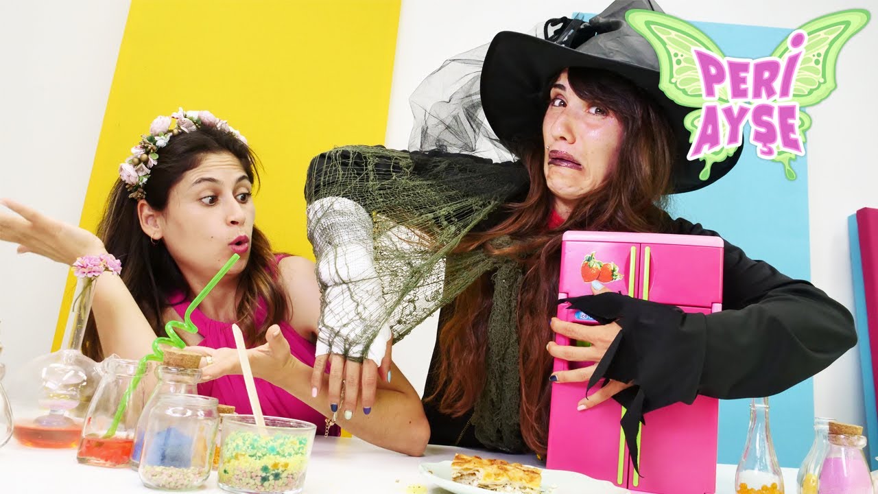 Peri Ayşe. Yaralı Karanlıklar Diyarı cadısı yardım istiyor! Sihir oyunu. Çocuk videosu