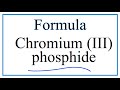 Chromium and Phosphorus Compounds