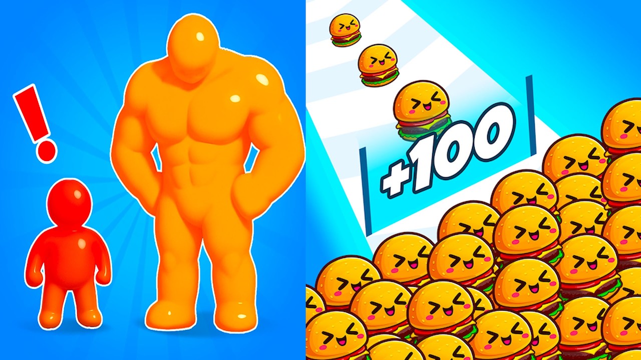 Food Run & Tall Man Run || Epic GOAT Gameplay 🔥 Max Funny Moments Walkthrough (Android, iOS) EP 55