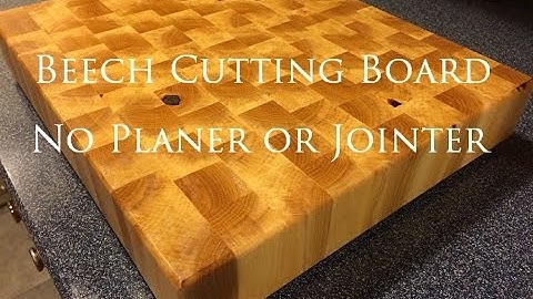 Beech End Grain Cutting Board with a Router Sled