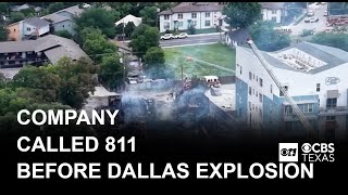 Company called 811 before work that caused natural gas leak, deadly Dallas apartment explosion
Company called 811 before work that caused natural gas leak, deadly Dallas apartment explosion Company called 811 before work that caused natural gas leak, deadly Dallas apartment explosion