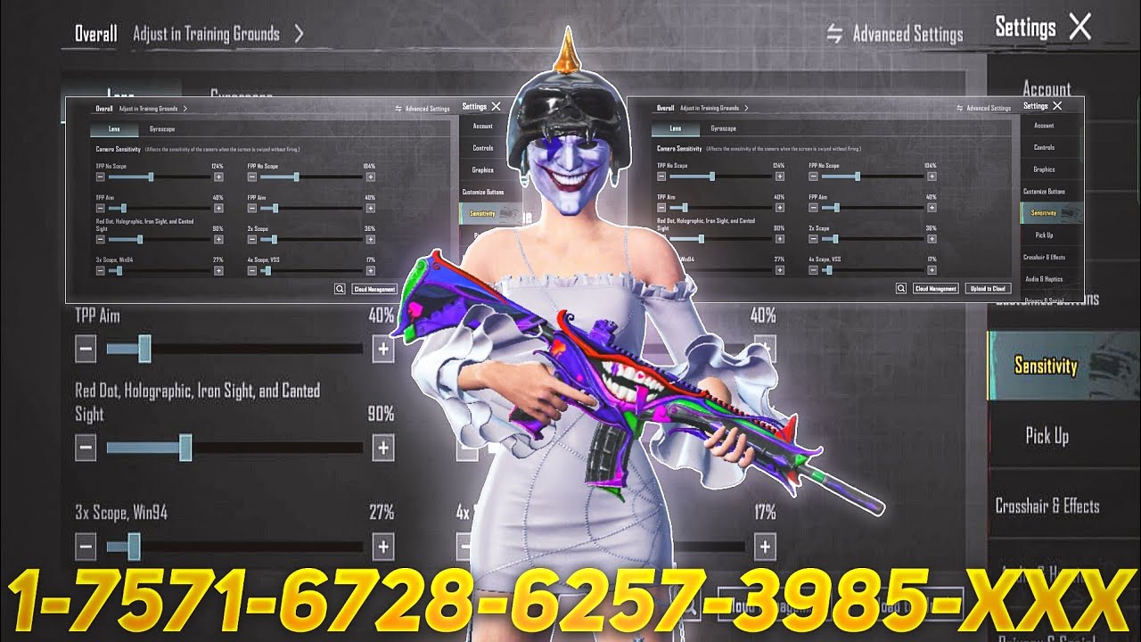 New Update 4.1⚡Best Sensitivity Code + Control Settings Pubg Mobile/Bgmi Sensitivity 2025