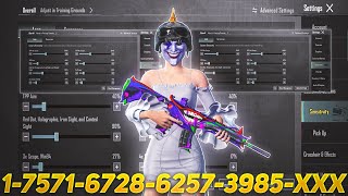 New Update 4.1⚡Best Sensitivity Code + Control Settings Pubg Mobile/Bgmi Sensitivity 2025
