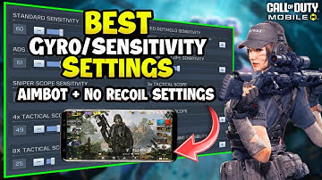 New Aimbot Sensitivity/Gyroscope Settings For Cod Mobile📲 (MP & BR) 2024