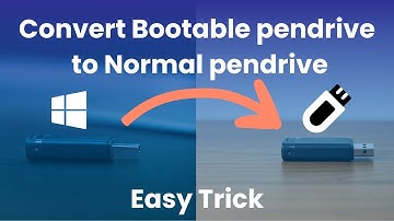 Convert Bootable pendrive to Normal Pendrive | Repair pendrive | Format pendrive #bootableusb