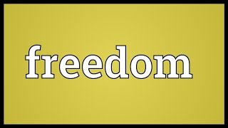 Freedom Meaning