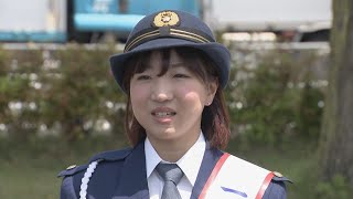 寺本明日香さん(27)が一日警察署長 地元・小牧市の「交通死亡事故ゼロを見本に」愛知の死者数はことし全国で2番目に多い