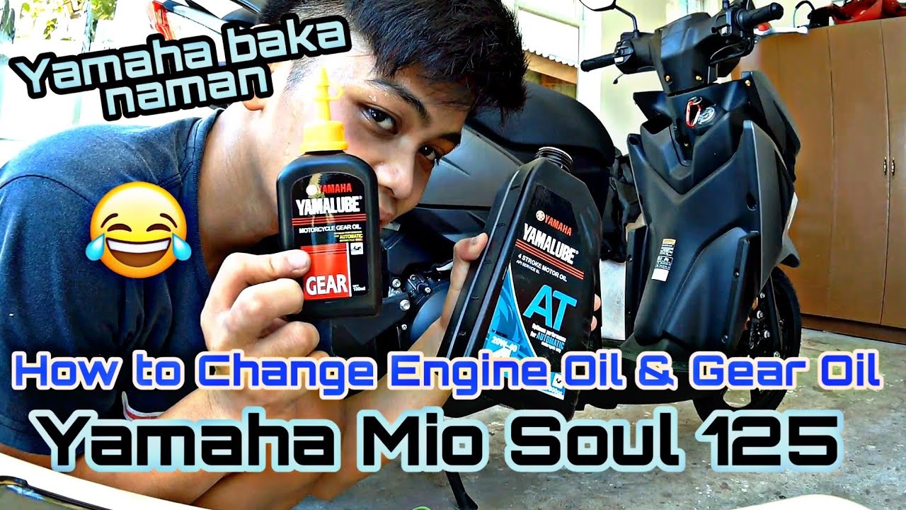 DIY HOW TO CHANGE OIL MIO SOUL 125 YouTube