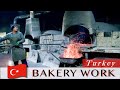 2,000 sourdough bread made by 4 wood-fired ovens and water mill | Bread making in Turkey | ASMR