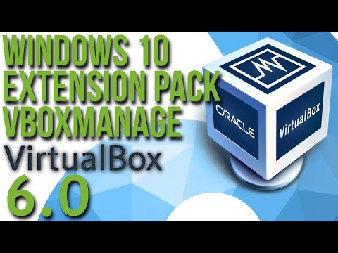 Windows 10에 Oracle Virtualbox 6, Extension Pack 및 VBoxManage 설치