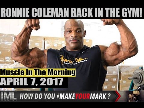 COLEMAN BACK IN THE GYM! - Muscle In The Morning April 7, 2017 dave palumbo supplements