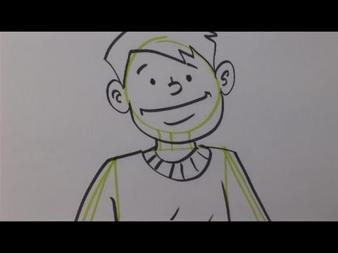 فيديو: كيفية رسم رجل كارتون