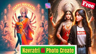 Happy Navratri ki photo kaise banaye | Ai se Navratri ki picture create | Bing image create Photo screenshot 1