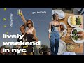 weekend in NYC vlog | gov ball 2021, brunch at rosemary's, nighttime skincare routine