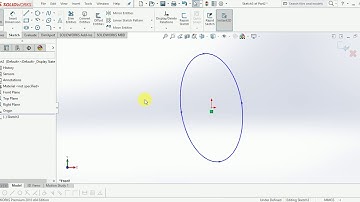 SolidWorks Tutorial 8: Ellipse Types & Usage, Parabola & Conic Usage