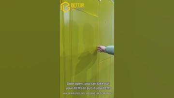 Smart luggage locker operation video —— midway pick up operation  #lockers #automated