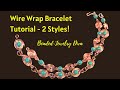 Wire Wrap Bracelet Spirals and Beads