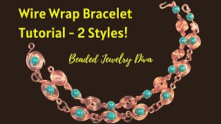 Wrap Your Wrist In Style: Spiral Wire Bracelet With Beads #beadedjewelrydiva #easyjewelry