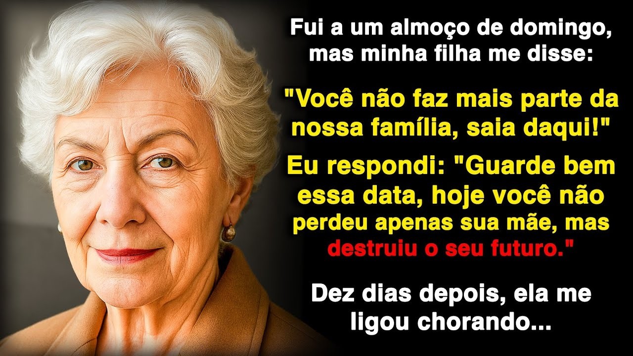 Fui a um almoço de domingo, mas minha filha disse  'Você já não faz parte da nossa família, saia!