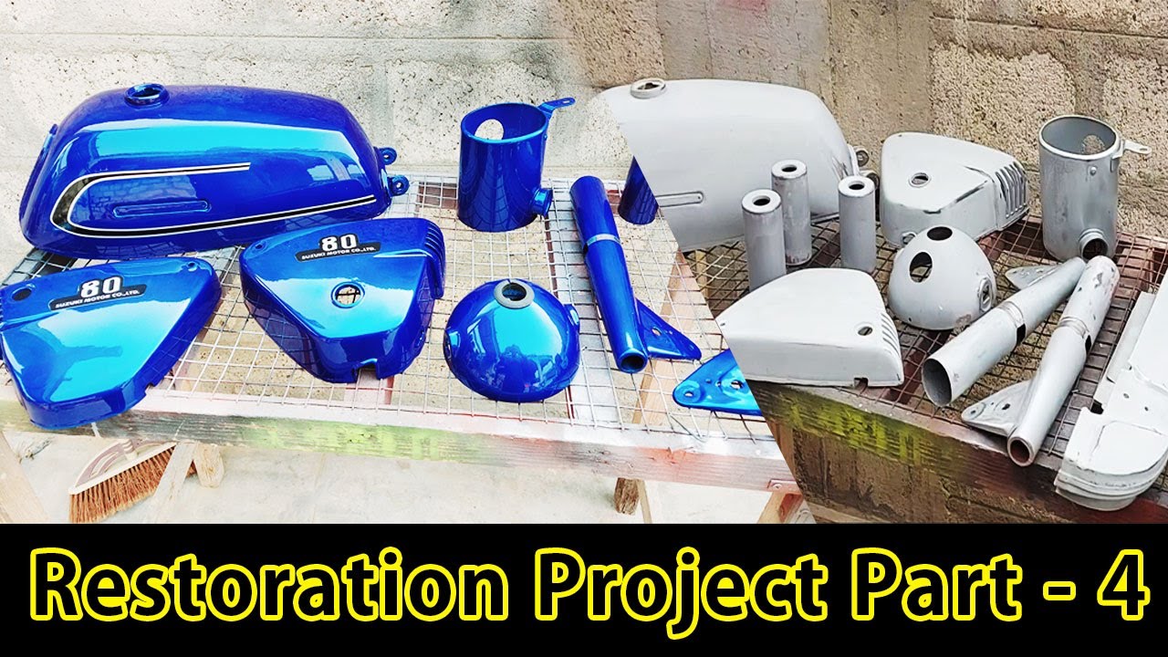 Suzuki A80 Restoration Project Part 4 How to make old bike look new
