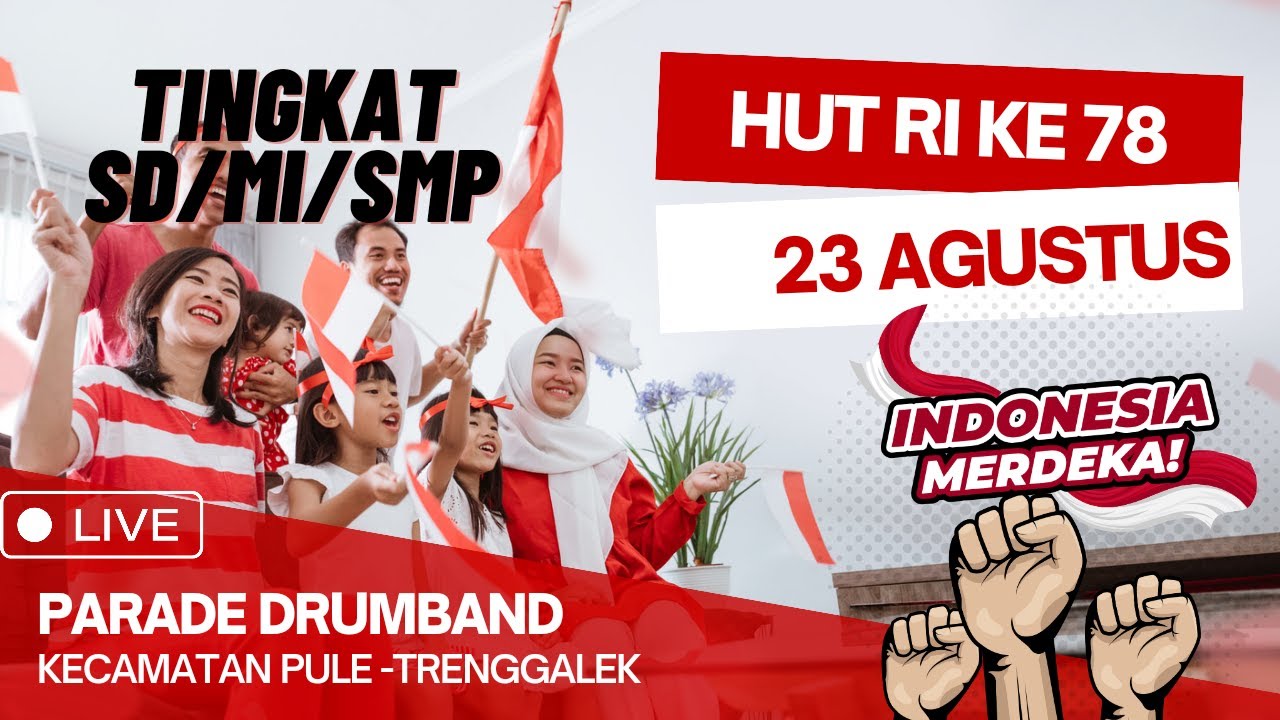 Live Parade Drumband SD/MI/SMP Kecamatan Pule 2023