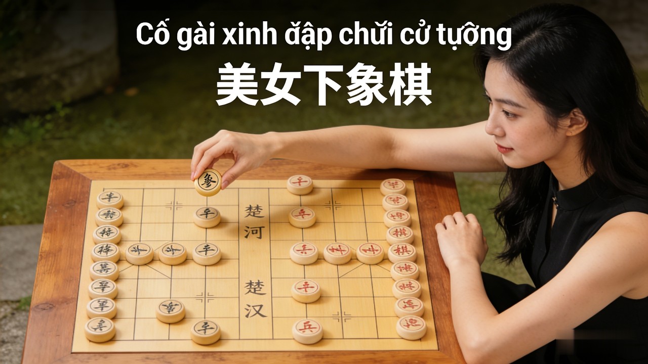 以为是新手，结果美女是象棋天花板 #隐藏大佬