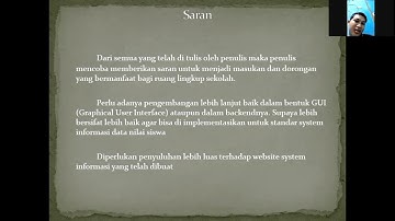 Sistem  Informasi Pengolahan Data Nilai Berbasis Web Di Sekolah