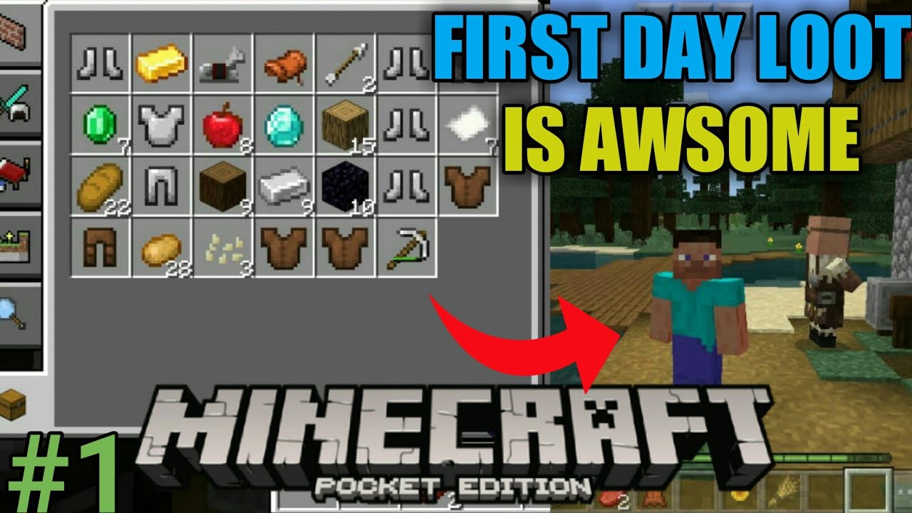 FIRST DAY OF MINECRAFT AND I FOUND DIAMOND ||MINECRAFT SURVIVAL PART 1 ...