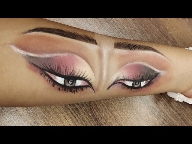 Open eye makeup tutorial ❤️💜🤍🩷