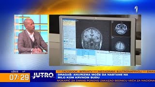 JUTRO - Šta je i zašto nastaje aneurizma, pucanje krvnog suda - gost u studiju dr. Marko Dragaš