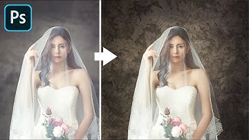 How to Add a Background Texture to a Portrait in Photoshop