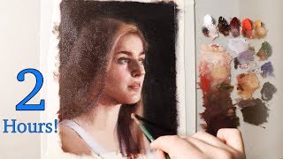 Portrait Painting Tutorial | Relaxing 2 Hour Painting Session (Let's Paint Together!)