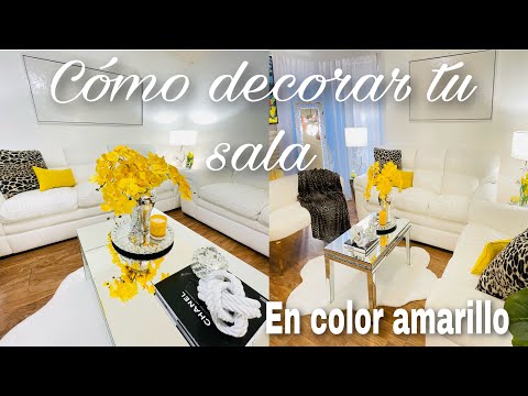 Cómo decorar tu sala amarilla con una unidad didáctica de la casa