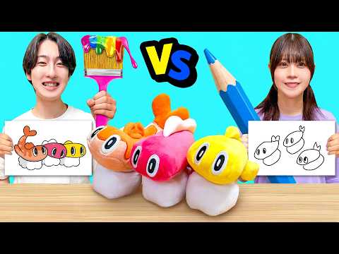 [Face-off] Who’s the Better Artist? Colorful Stationery vs. Pencil Drawing Challenge! Do Your Dra...