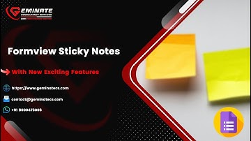 Smart Way to Make Formview Sticky Notes Anytime Anywhere