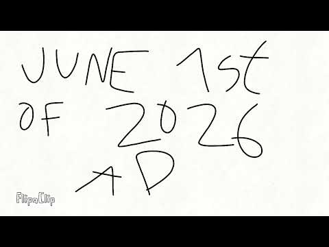 June 1st of 2026 AD