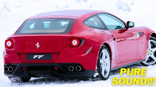 Ferrari FF Exhaust Sound, Acceleration & Cold Start (Stock + Straight pipe + Novitec)