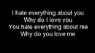 Three Days Grace- I hate everything about you w/lyrics chords