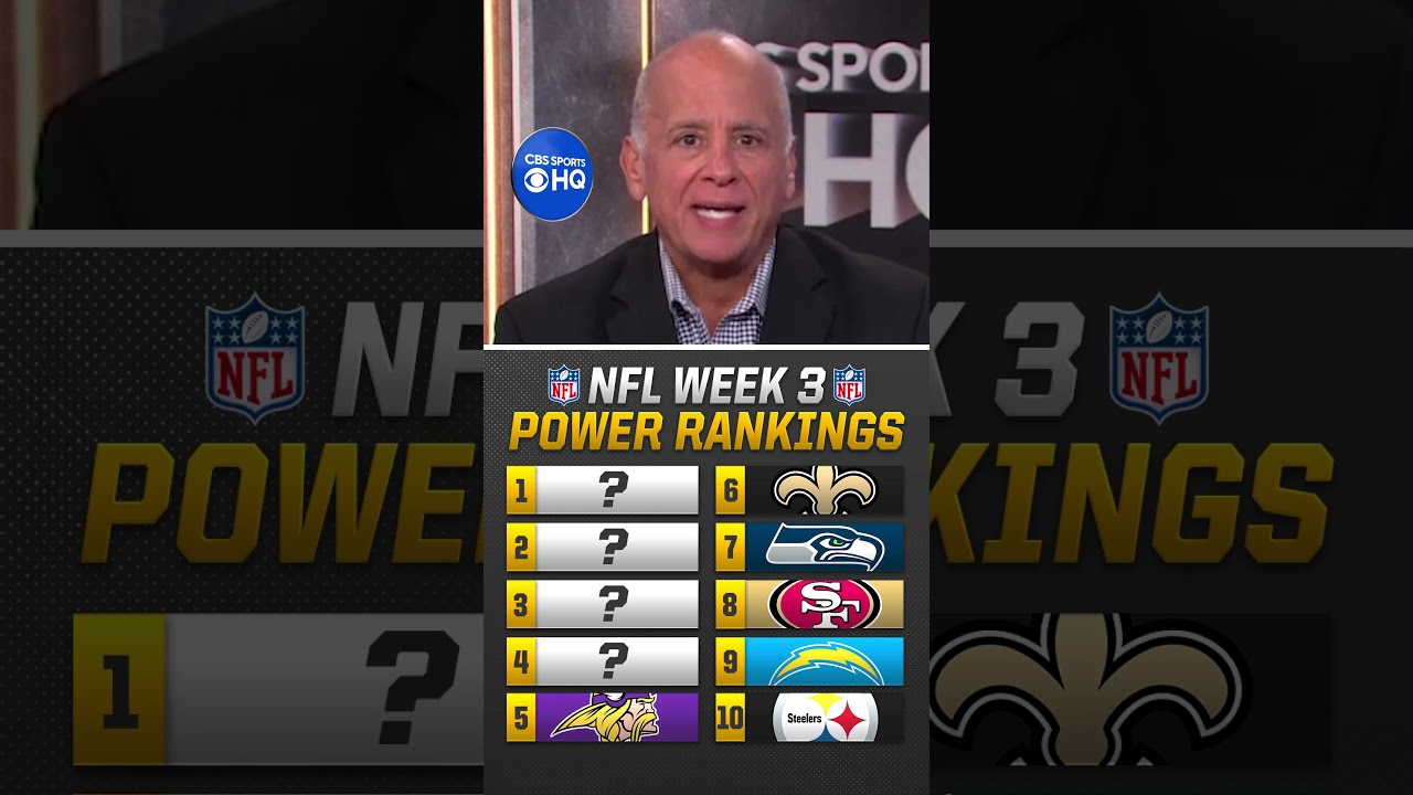 NFL Week 3 Power Rankings  